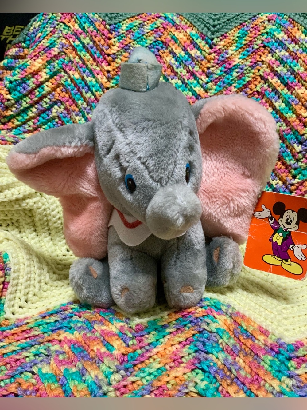 Vintage Dumbo the Elephant Tokyo Disneyland Stuffed Plush Animal New with Tag